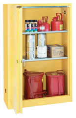 Flammable Liqiuds Storage Cabinet - #5445N 43 x 18 x 65'' (3 Shelves) - Exact Industrial Supply