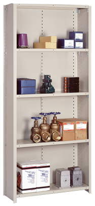 36 x 24 x 84'' - Closed Style Box "W" 20-Gauge Starter Shelving Unit - Exact Industrial Supply