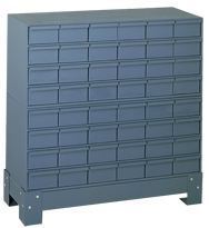 33-3/4 x 12-1/4 x 34-1/4'' (48 Compartments) - Steel Modular Parts Cabinet - Exact Industrial Supply