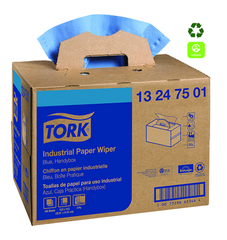 Industrial Paper 4 Ply Wipers - Blue - Handy Box - Exact Industrial Supply