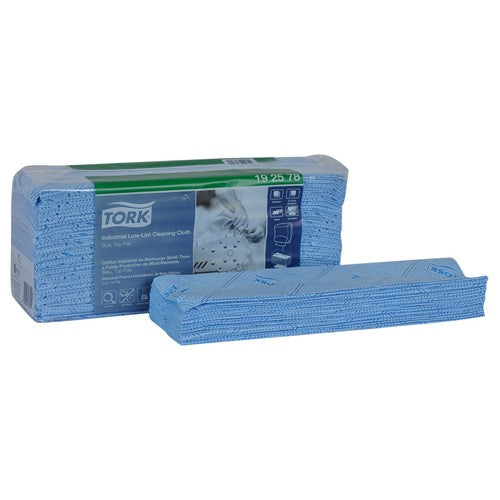 Industrial Low Lint Cleaning Cloth - Blue - Top Pak - Exact Industrial Supply