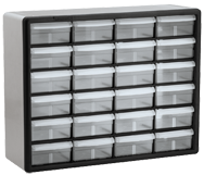 15-13/16 x 6-3/8 x 20'' (24 Compartments) - Plastic Modular Parts Cabinet - Exact Industrial Supply