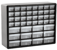 15-13/16 x 6-3/8 x 20'' (44 Compartments) - Plastic Modular Parts Cabinet - Exact Industrial Supply