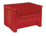 19 x 15-1/4 x 12'' - Red Stak-N-Store Bin - Exact Industrial Supply