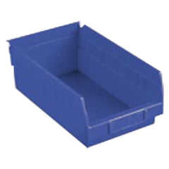 8 3/8″ × 17 7/8″ × 4″ - Blue Economy Shelf Bin - Exact Industrial Supply