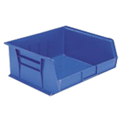 11″ × 10 7/8″ × 5″ - Blue Hanging or Stackable Bin - Exact Industrial Supply
