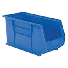 8 1/4″ × 18″ × 9″ - Blue Hanging or Stackable Bin - Exact Industrial Supply