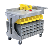 Large Pro Tool Storage Cart - #30936G Gray - Exact Industrial Supply
