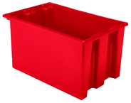 23-1/2 x 15-1/2 x 12'' - Red Nest-Stack-Tote Box - Exact Industrial Supply