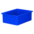 20-1/8 x 14-7/8 x 7-7/16'' - Blue Akro-Grid Stackable Containers - Exact Industrial Supply