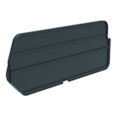 6-Pack-7 3/8″ × 3″ - Black - Bin Dividers for use with Akro Stackable Bins - Exact Industrial Supply