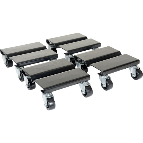 Steel Dolly Set 4 Included 8″L × 8″W - Exact Industrial Supply