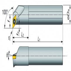 A16-SDXXL2-D20 Indexable Coolant Thru Boring Bar - Exact Industrial Supply