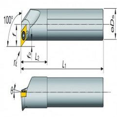 A16-SDXXR2-D20 Indexable Coolant Thru Boring Bar - Exact Industrial Supply