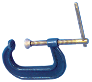 Forged Deep Throat C-Clamp - 4-3/8'' Throat Depth, 8'' Max. Opening - Exact Industrial Supply