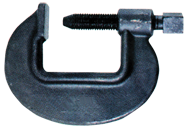 Heavy Duty Forged Deep Throat C-Clamp - 2-7/8'' Throat Depth, 5-3/8'' Max. Opening - Exact Industrial Supply