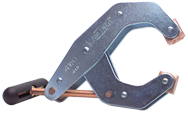 T-Handle Clamp With Cushion Handles - 1-1/4'' Throat Depth, 3'' Max. Opening - Exact Industrial Supply