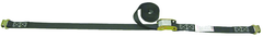 Load Binder - 1" x 10' - Flat Hook Ratchet Buckle Style - Exact Industrial Supply