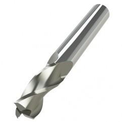 1/4" Dia. - 1/2" LOC - 2" OAL - 3 FL Carbide S/E HP End Mill-AlTiN - Exact Industrial Supply