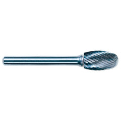1/4 EdgeHog Elliptical Miniature Carbide Bur SE-51 Fine - Exact Industrial Supply