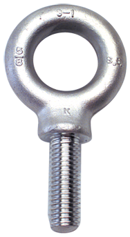 304 Stainless Eye Bolt - 1-8 Thread, 1-13/16'' Eye Dia. - Exact Industrial Supply