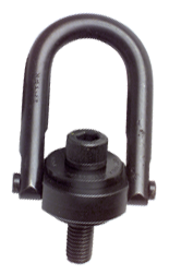 Hoist Ring - 1-1/2-6; 2.70'' Thread Length; 24000 lb Rating Load; 12.47'' OAL - Exact Industrial Supply