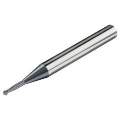 3.0mm Dia. - 57mm-OAL - CBD-30°-HSC Shrink Fit Ball EM-2 FL - Exact Industrial Supply