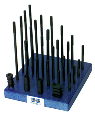 T-Nut and Stud Set - #20610; 5/8-11 Stud Size; 13/16 T-Slot Size - Exact Industrial Supply
