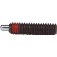 End Force Spring Plunger - 1 lbs Initial End Force, 4 lbs Final End Force (1/4″–20 Thread) - Exact Industrial Supply