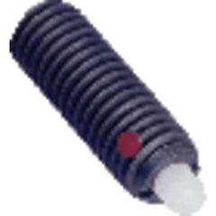 End Force Spring Plunger - 1 lbs Initial End Force, 4 lbs Final End Force (1/4″–20 Thread) - Exact Industrial Supply