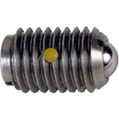 Ball Plunger - 0.50 lbs Initial End Force, 1 0.25 lbs Final End Force (8–36 Thread) - Exact Industrial Supply