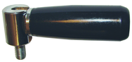 Plastic Folding Handle - M12 Thread, 3.54'' Handle Length, .79'' Thread Length - Exact Industrial Supply