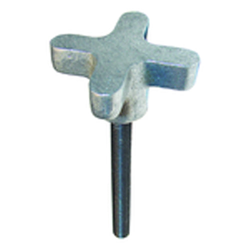Aluminum Clamping Knob Assembly - 1/4″–20 Thread Size, 3″ Thread Length, 1 1/2″ Knob Height - Exact Industrial Supply