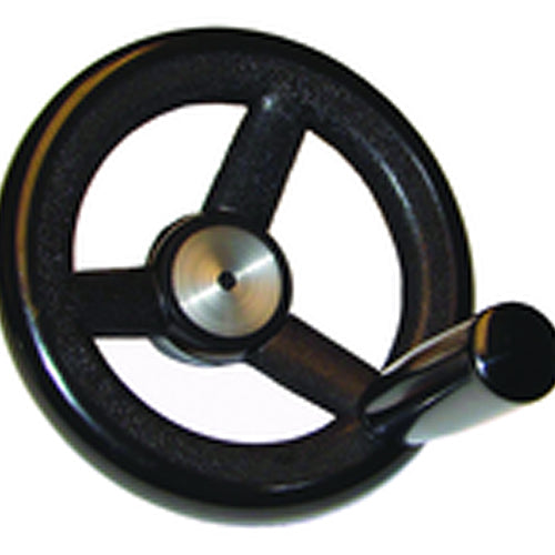 Nylon Hand Wheels - 3.94″ Wheel Diameter, 1.1″ Hub Diameter - Exact Industrial Supply