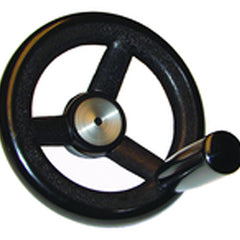 Nylon Hand Wheels - 4.92″ Wheel Diameter, 1.18″ Hub Diameter - Exact Industrial Supply