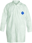 Tyvek® White Two Pocket Lab Coat - Medium (case of 30) - Exact Industrial Supply