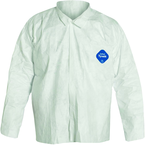 Tyvek® White Long Sleeve Shirt - Large (case of 50) - Exact Industrial Supply