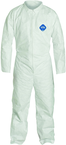 Tyvek® White Collared Zip Up Coveralls - Large (case of 25) - Exact Industrial Supply