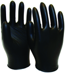 5 Mil Black Powder Free Nitrile Gloves - Size Medium (case of 10 boxes of 100 gloves) - Exact Industrial Supply