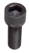 1/4-28 x 2-1/4 - Black Finish Heat Treated Alloy Steel - Cap Screws - Socket Head - Exact Industrial Supply