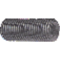 3/8″-24 × 1/2″ - Black Finish Heat Treated Alloy Steel - Socket Set Screws - Cup Point - Exact Industrial Supply
