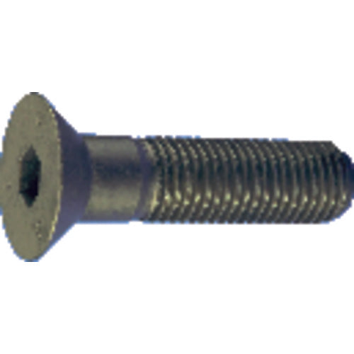 1/4″-28 × 3/4″ - Black Finish Heat Treated Alloy Steel - Cap Screws - Flat Head - Exact Industrial Supply