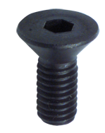 3/8-16 x 2 - Black Finish Heat Treated Alloy Steel - Cap Screws - Flat Head - Exact Industrial Supply