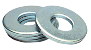 1 Bolt Size - Zinc Plated Carbon Steel - Flat Washer - Exact Industrial Supply