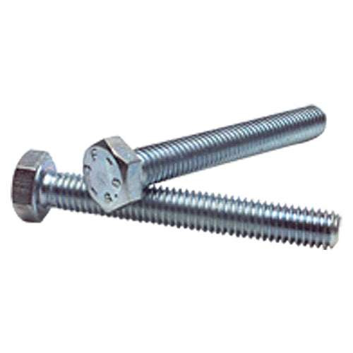 M8-1.25 × 20 mm - Zinc Plated Heat Treated Alloy Steel - Cap Screws - Hex - Exact Industrial Supply