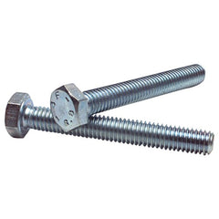 M8-1.25 × 10 mm - Zinc Plated Heat Treated Alloy Steel - Cap Screws - Hex - Exact Industrial Supply
