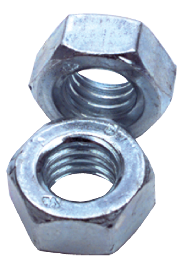 M18-2.50 - Zinc / Bright - Finished Hex Nut - Exact Industrial Supply