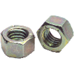 1/4″-28 - Zinc / Yellow / Bright - Finished Hex Nut - Exact Industrial Supply