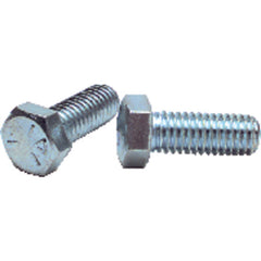 1/4″-20 × 1″ - Zinc Plated Heat Treated Alloy Steel - Cap Screws - Hex - Exact Industrial Supply