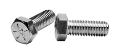 7/8-9 x 5 - Zinc / Yellow Plated Heat Treated Alloy Steel - Cap Screws - Hex - Exact Industrial Supply